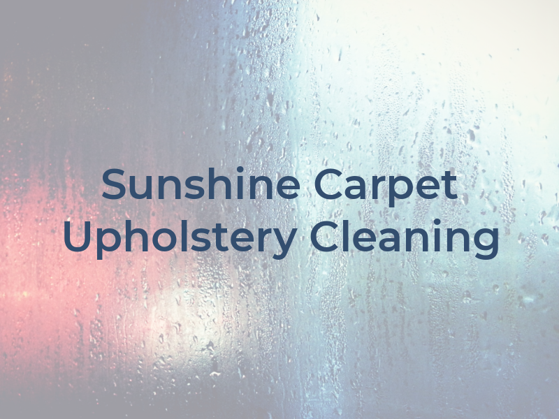 Sunshine Carpet & Upholstery Cleaning