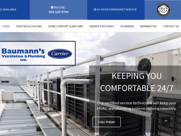 Baumann's Ventilation & Plumbing Ltd
