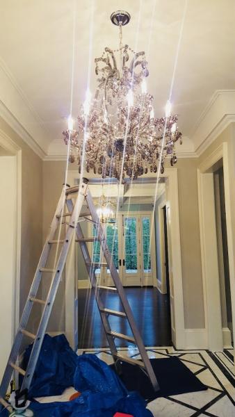 Chandelier Installation Service. A.V Electrical