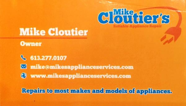 Mike Cloutier's Reliable Appliance Repair