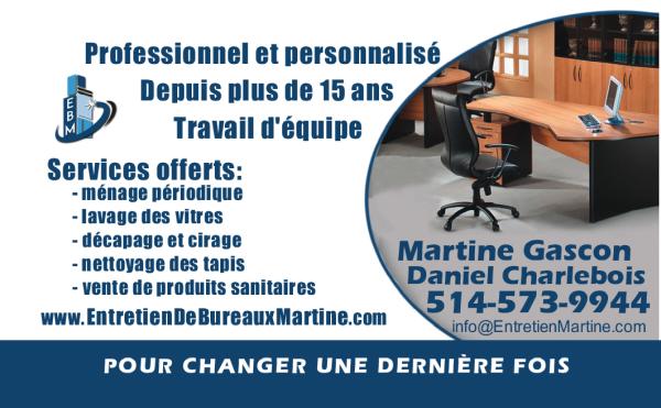 Entretien de Bureaux Martine Inc.