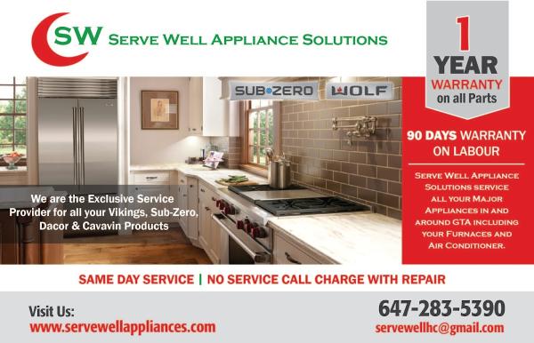 Serve Well Appliance Solutions