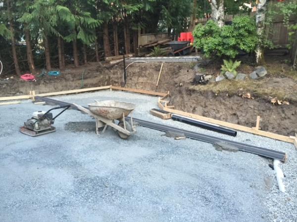 Island Drains and Excavation
