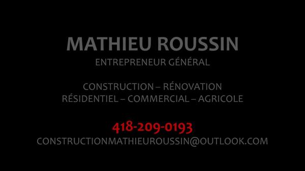 Construction Mathieu Roussin Inc.