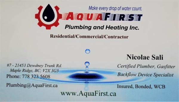 Aquafirst Plumbing & Heating Inc.