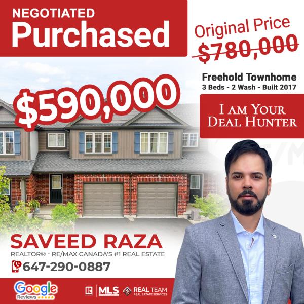 Saveed Raza Toronto Real Estate (Award Winning Realtor)