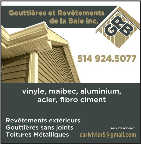 Gouttières et Revêtements de la Baie Inc