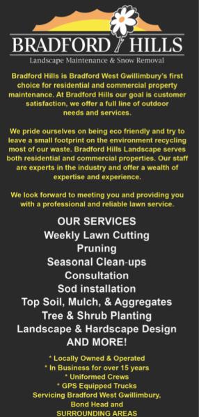 Bradford Hills Landscape and Snow Removal