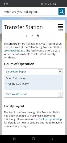 Tillsonburg Transfer Station