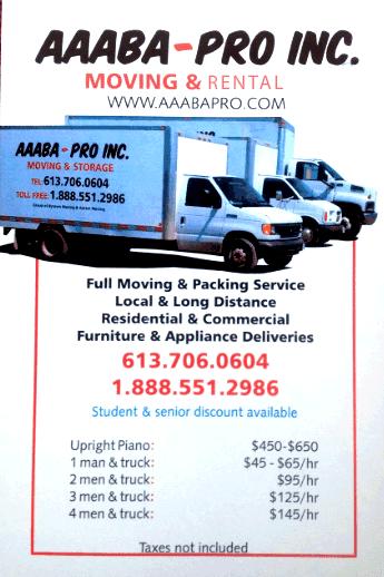 Aaaba-Pro Inc Moving & Truck Rentals