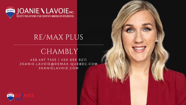 Joanie Lavoie Courtier Immobilier Re/Max Chambly