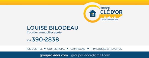 Courtier Immobilier-Louise Bilodeau-Groupe Clé d'or