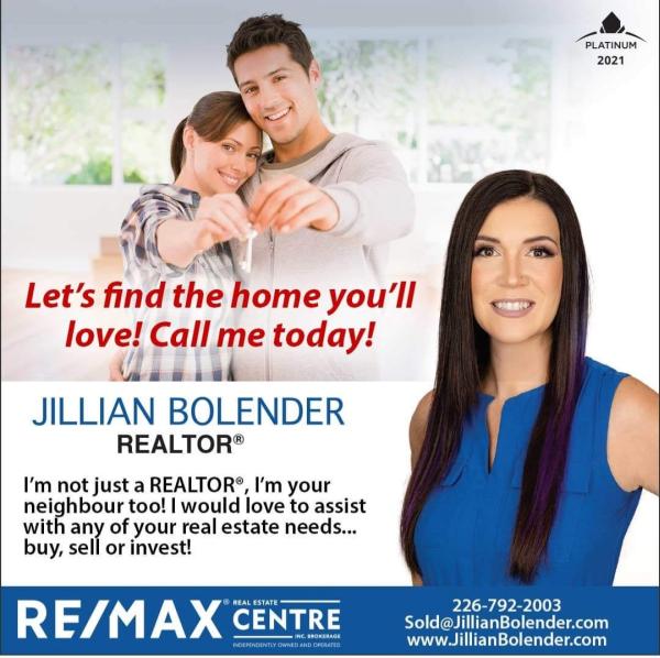 Jillian Bolender Realtor Re/Max Real Estate Centre Inc.