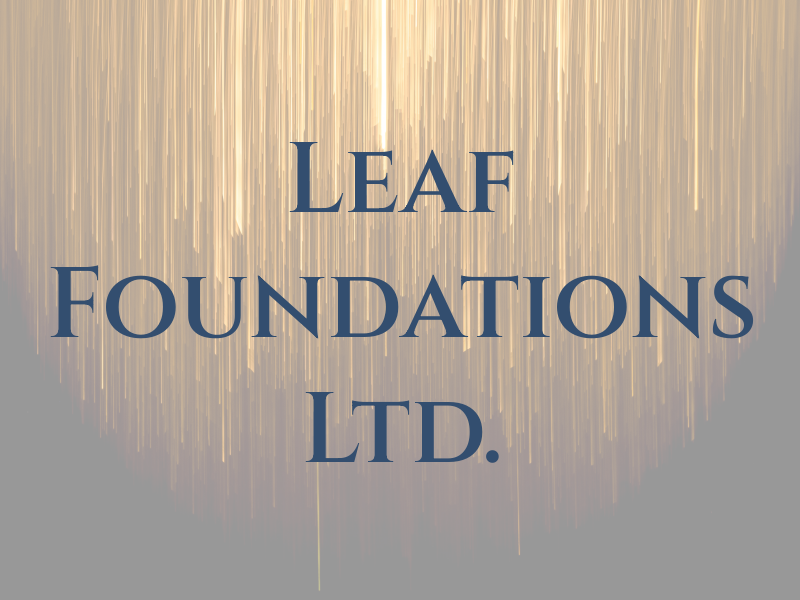 4 Leaf Foundations Ltd.