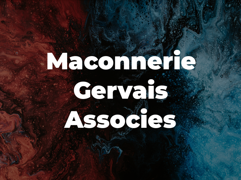 Maconnerie Gervais Et Associes