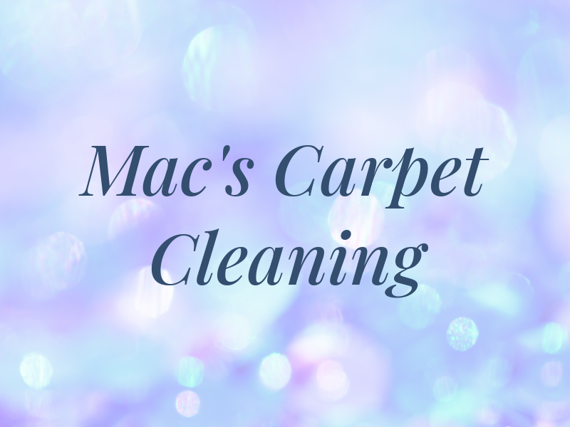 Mac's Carpet Cleaning