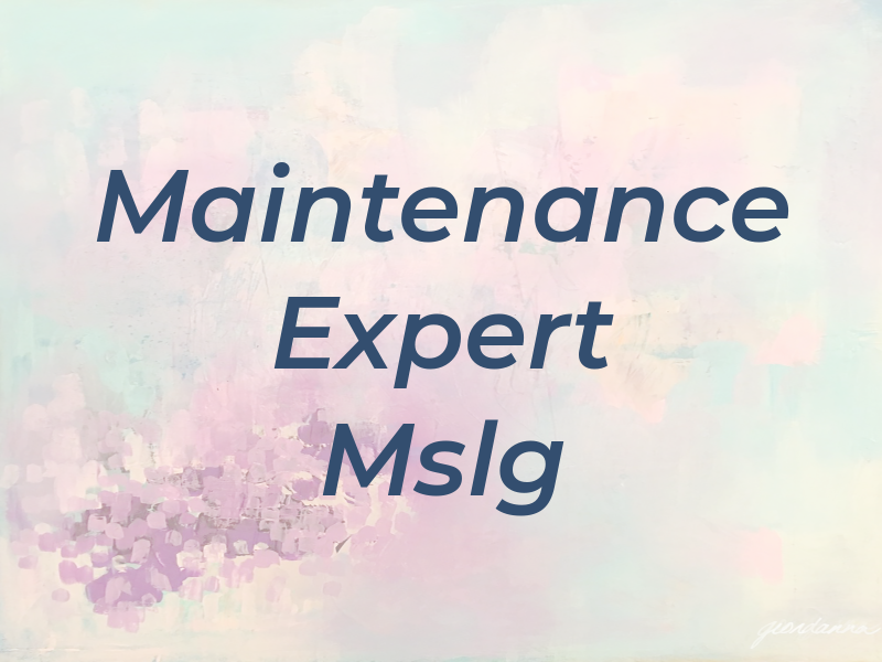 Maintenance Expert Mslg