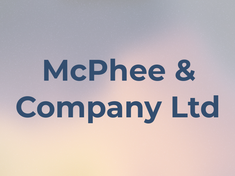 McPhee & Company Ltd