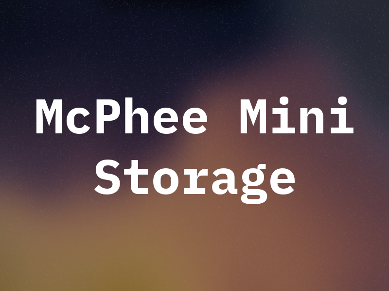 McPhee Mini Storage