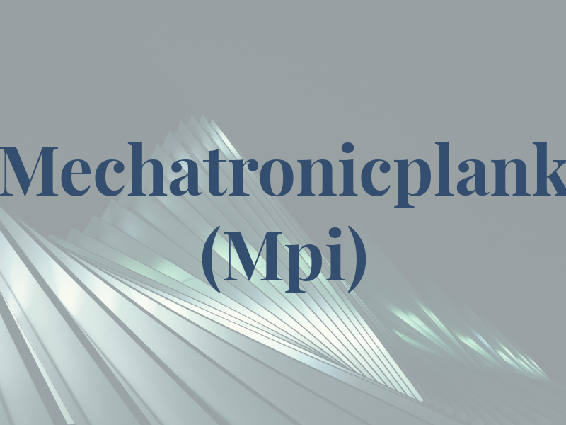 Mechatronicplank (Mpi)