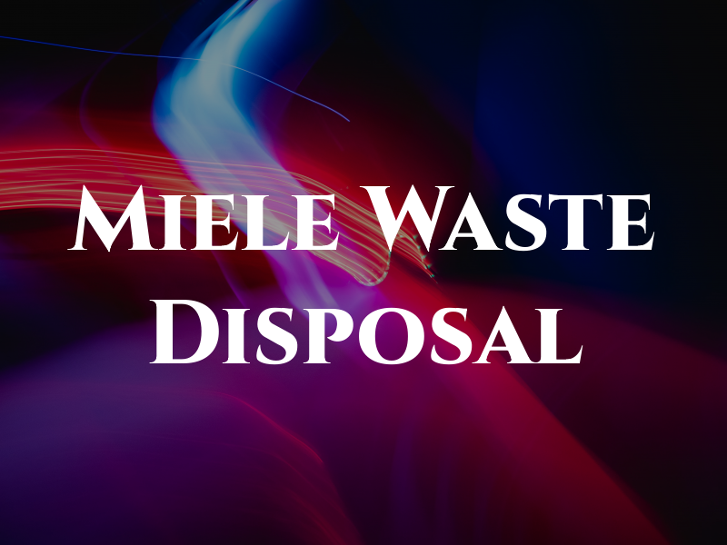 Miele Waste Disposal