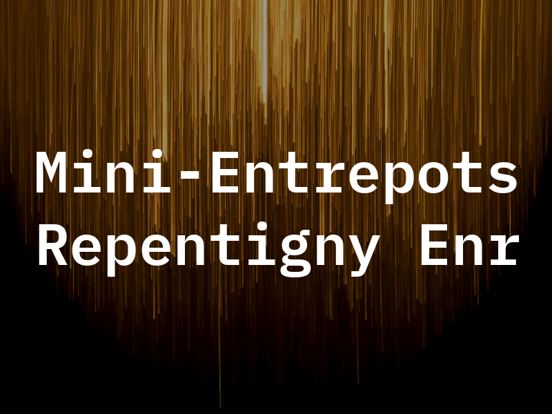 Mini-Entrepots Repentigny Enr
