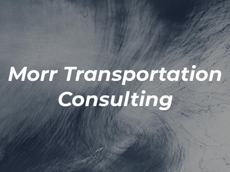 Morr Transportation Consulting Ltd