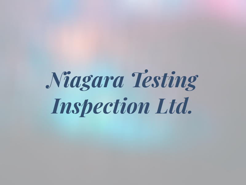 Niagara Testing & Inspection Ltd.