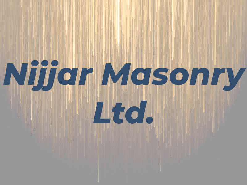 Nijjar Masonry Ltd.