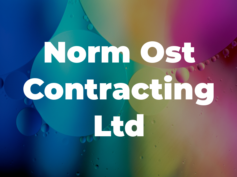 Norm Ost Contracting Ltd