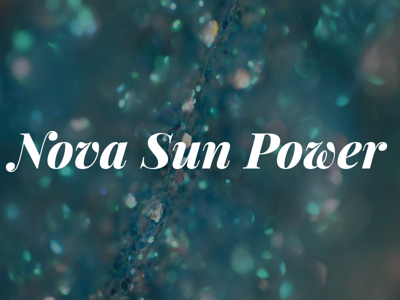 Nova Sun Power