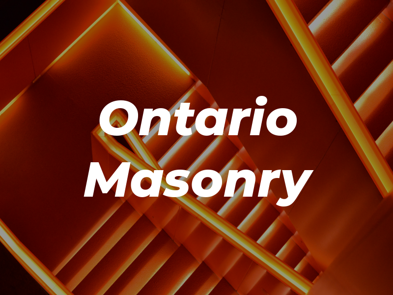 Ontario Masonry