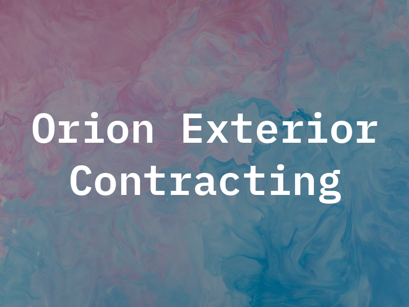 Orion Exterior Contracting