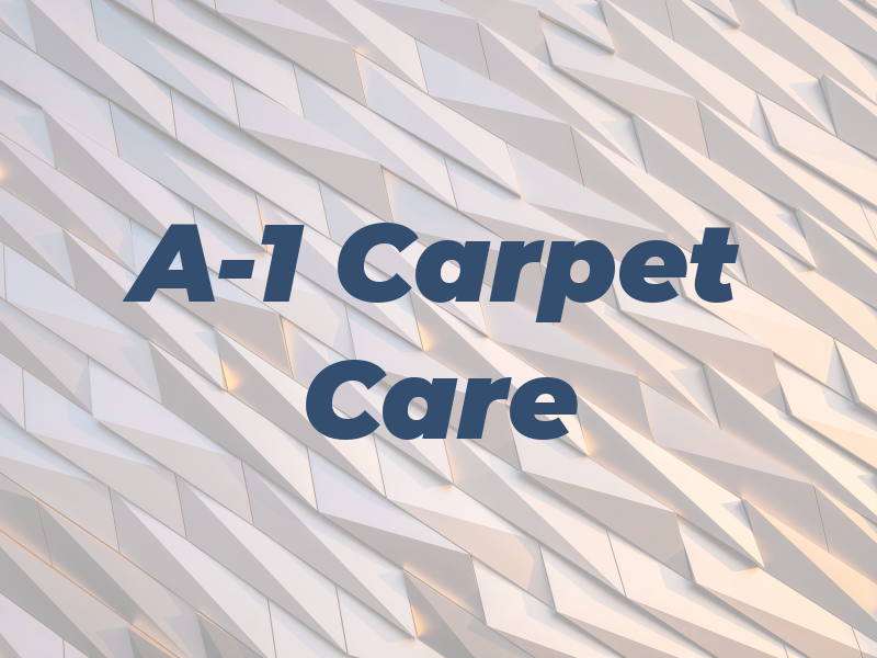 A-1 Carpet Care