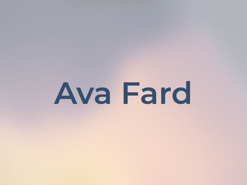 Ava Fard