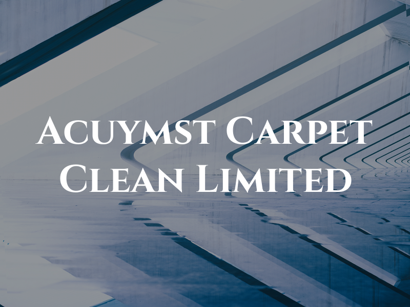 Acuymst Carpet Clean Limited