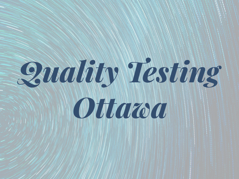 Air Quality Testing in Ottawa