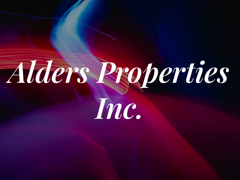 Alders Properties Inc.