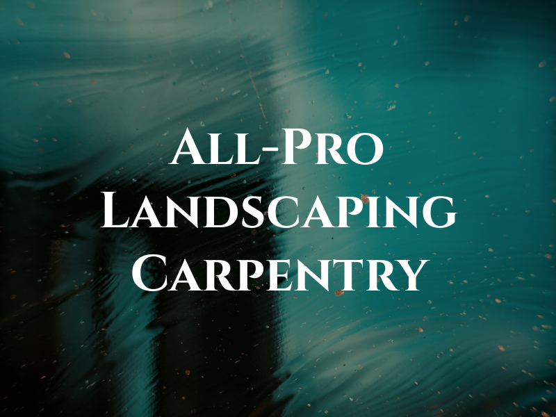 All-Pro Landscaping and Carpentry Ltd