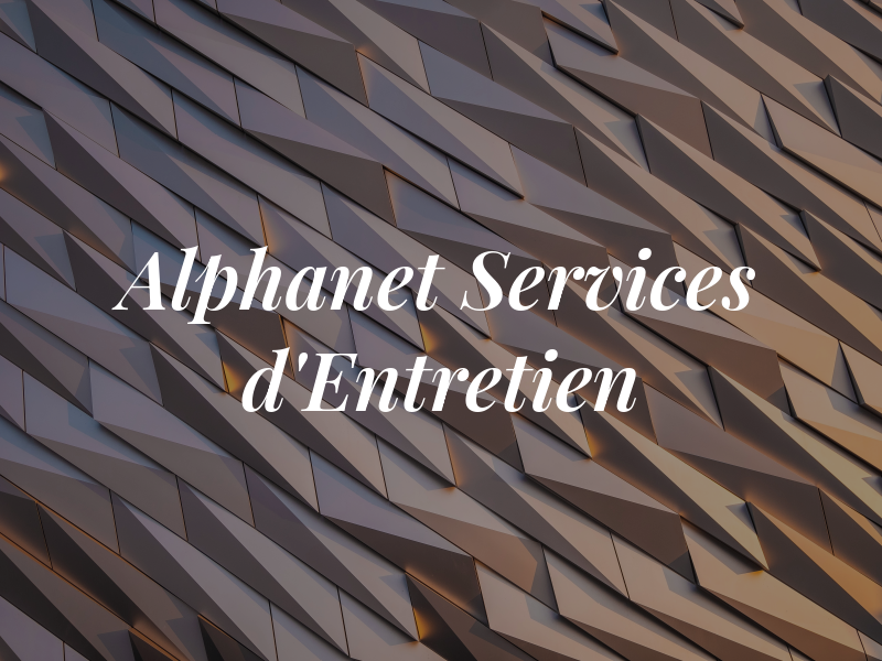 Alphanet Services d'Entretien