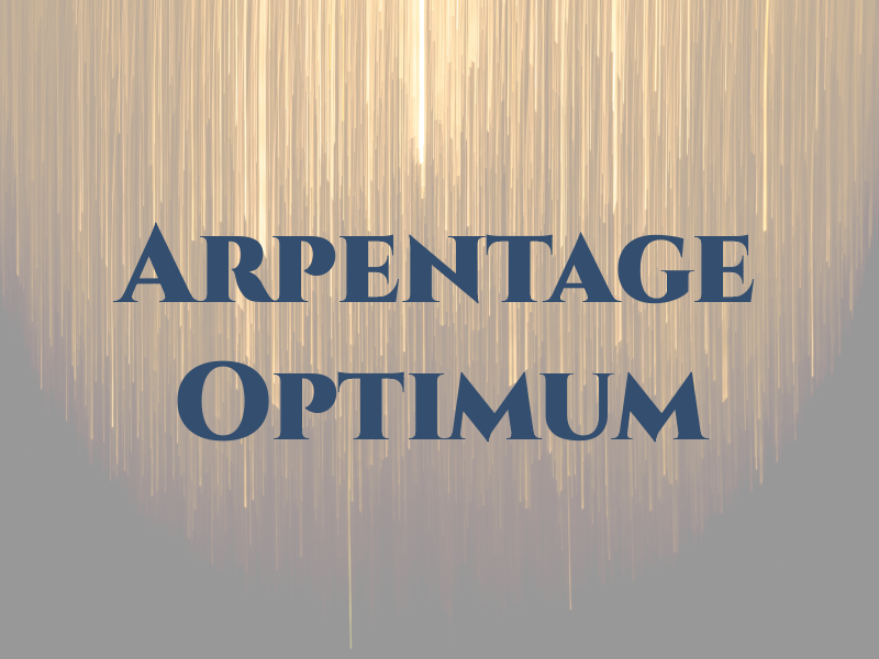 Arpentage Optimum