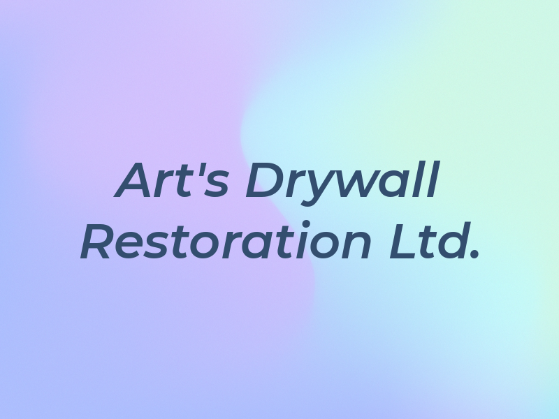 Art's Drywall & Restoration Ltd.