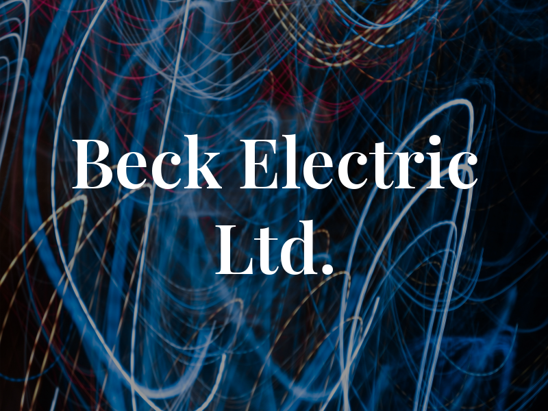 Beck Electric Ltd.