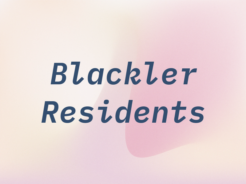 Blackler Residents