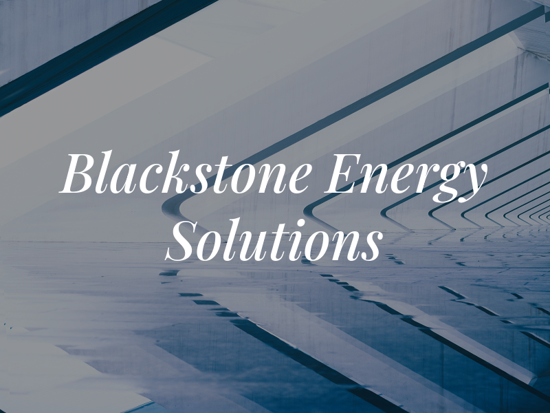 Blackstone Energy Solutions