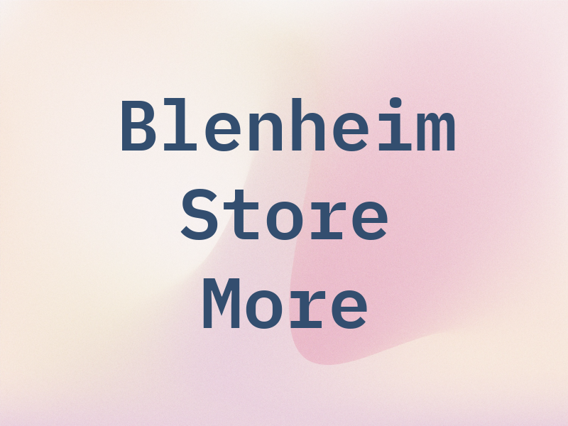 Blenheim Store and More