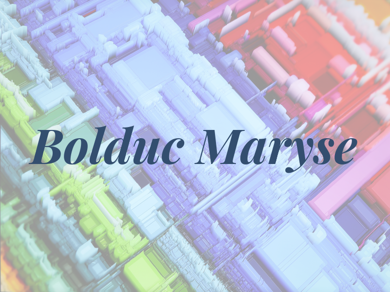 Bolduc Maryse