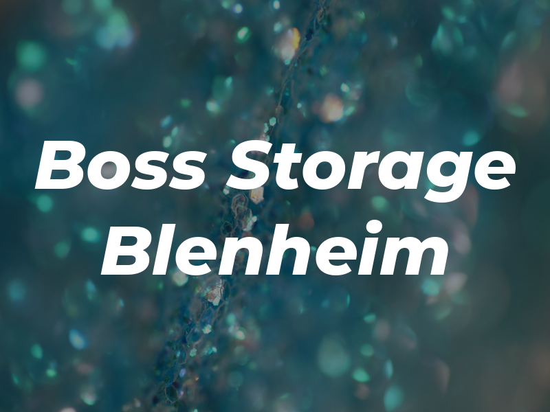 Boss Storage Blenheim