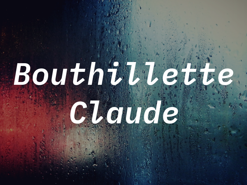 Bouthillette Claude