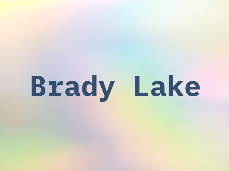 Brady Lake